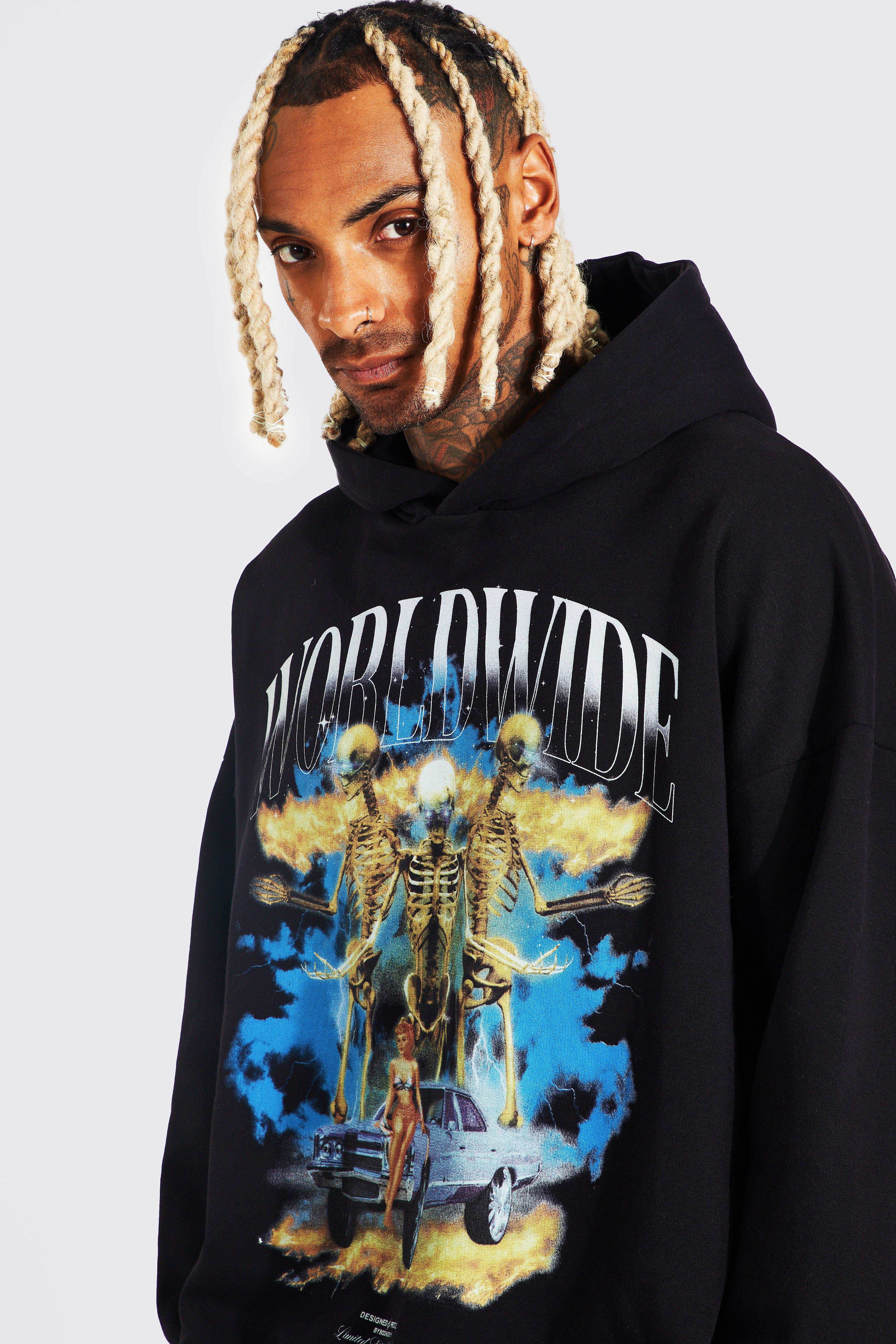 Skeleton sales hoodie top