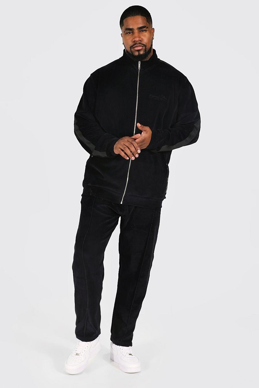 Plus Official Zip Through Velour Tracksuit image number 1