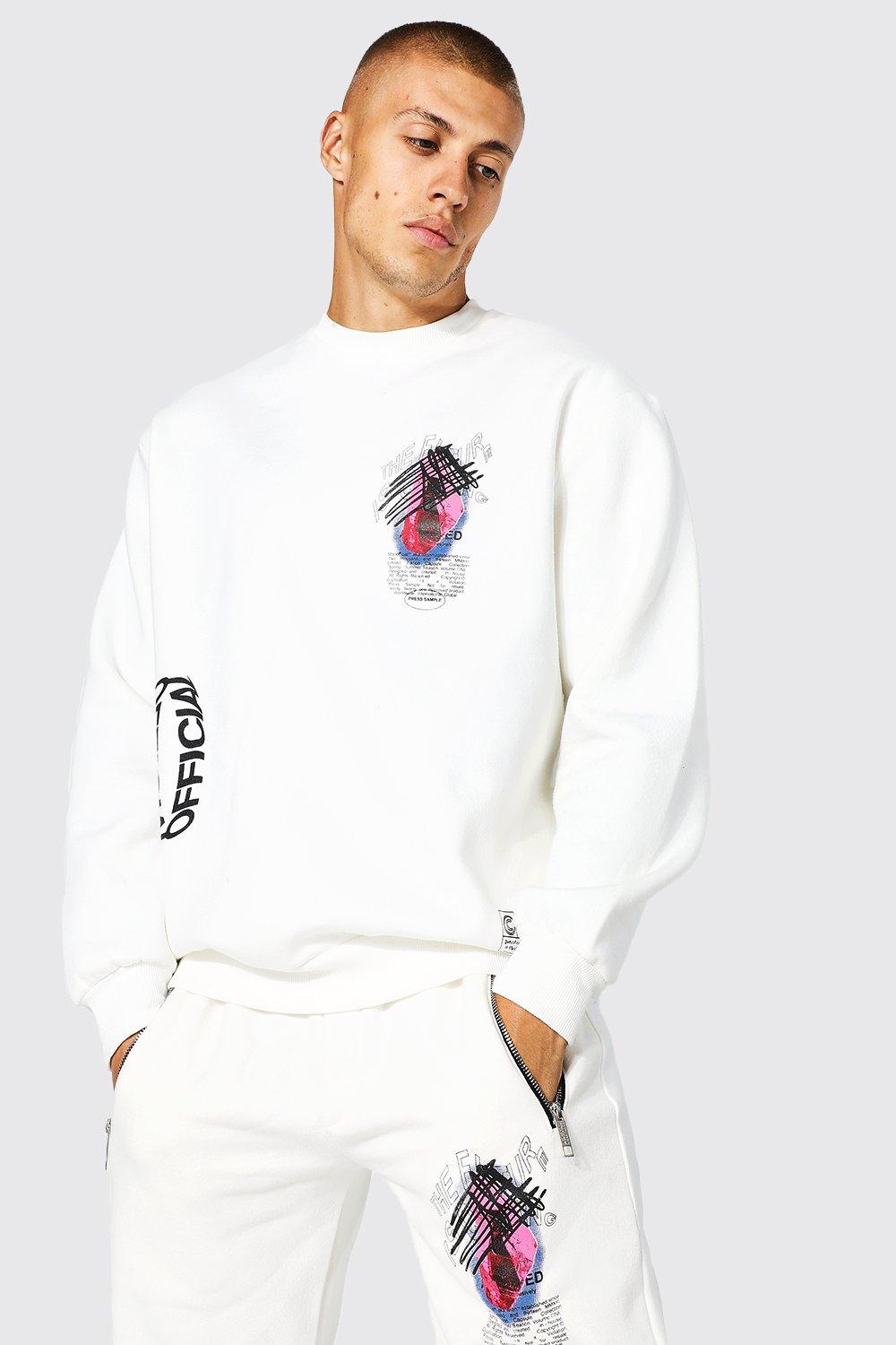 Oversized Official Graffiti Sweater Tracksuit