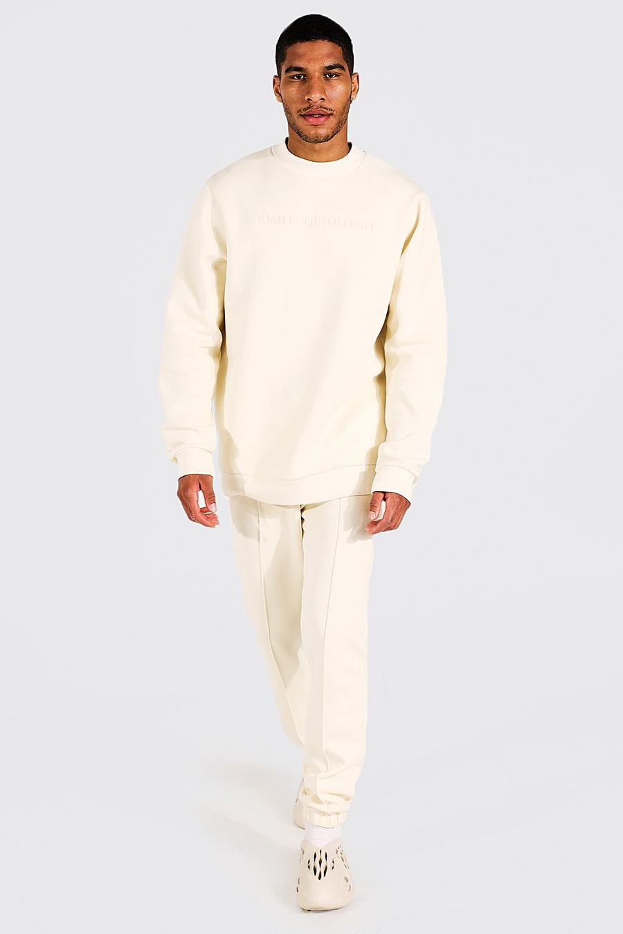 Sand Tall Limited Edition Deboss Sweater Tracksuit image number 1