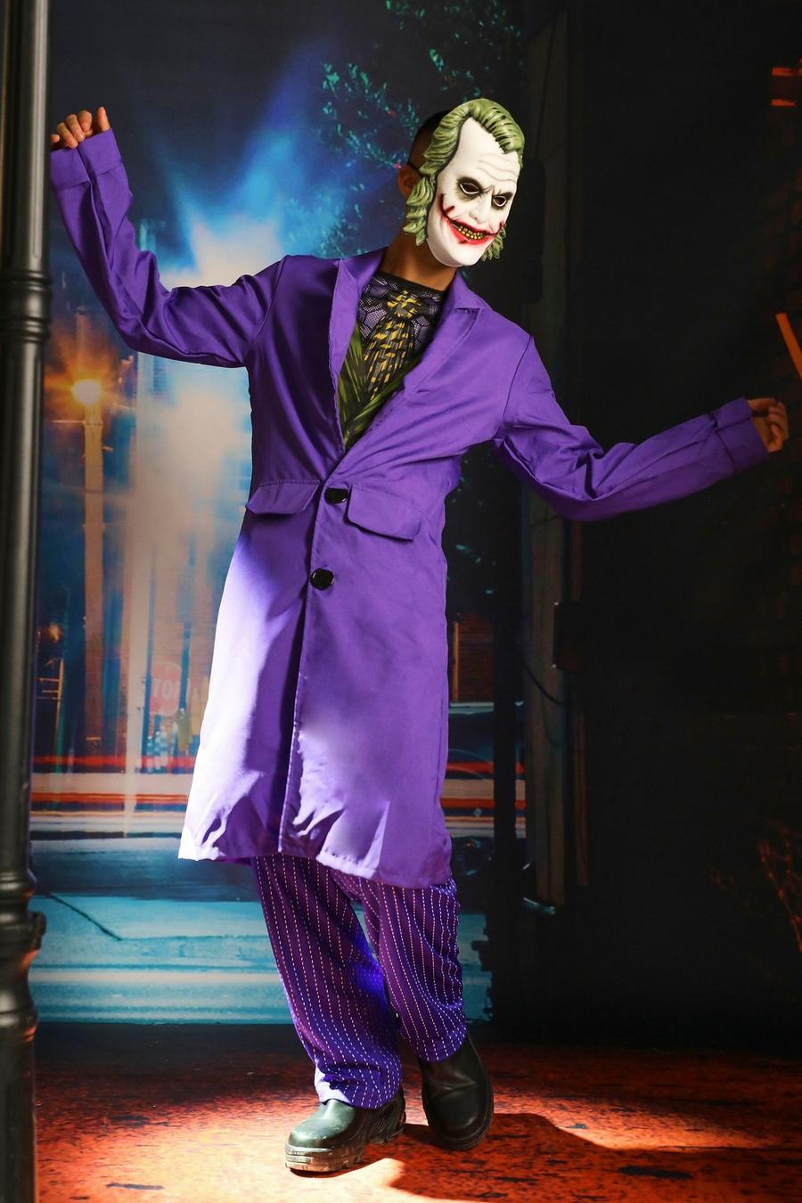 Joker Kostüm, Violett image number 1