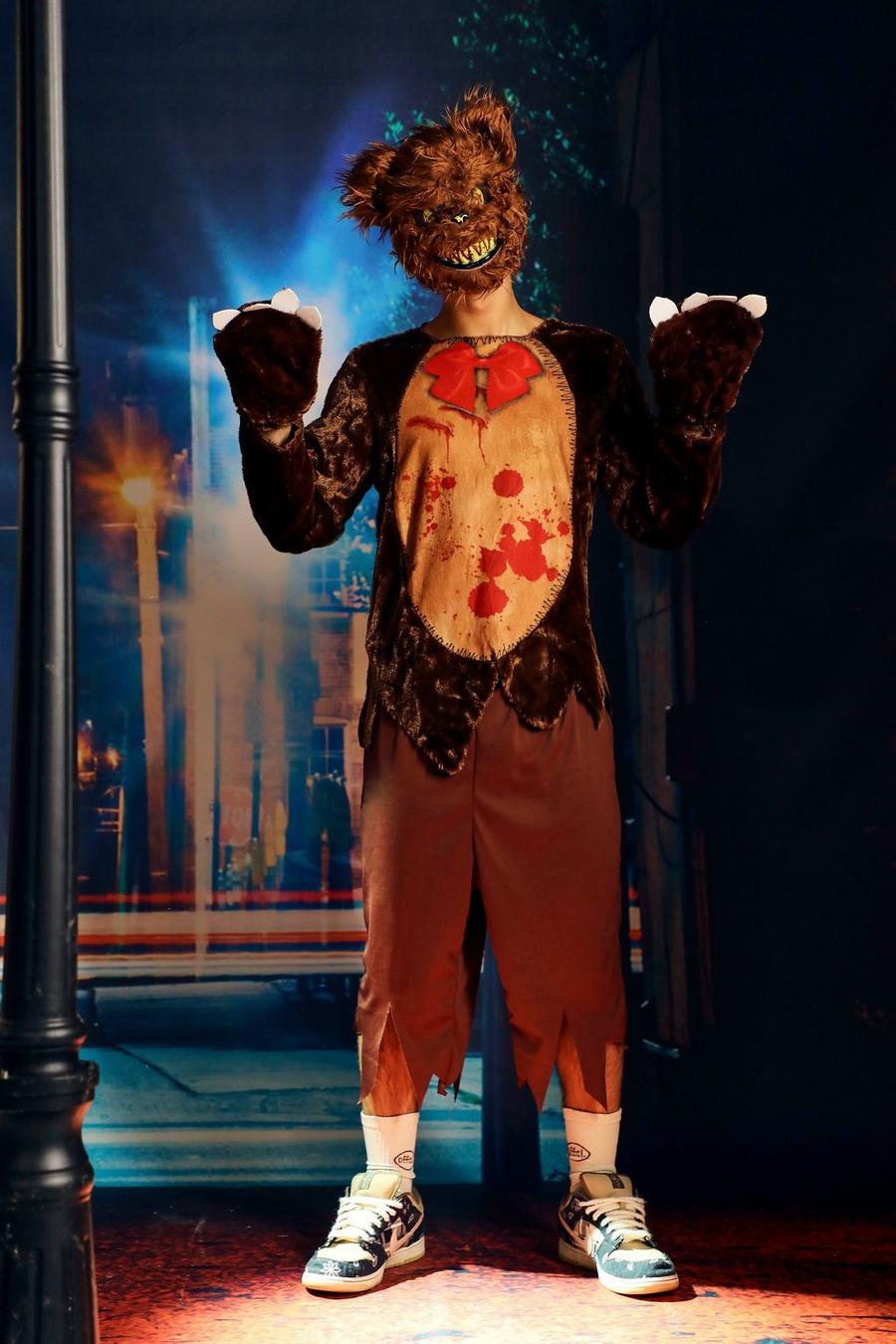 Brown Halloweendräkt Terror Teddy image number 1