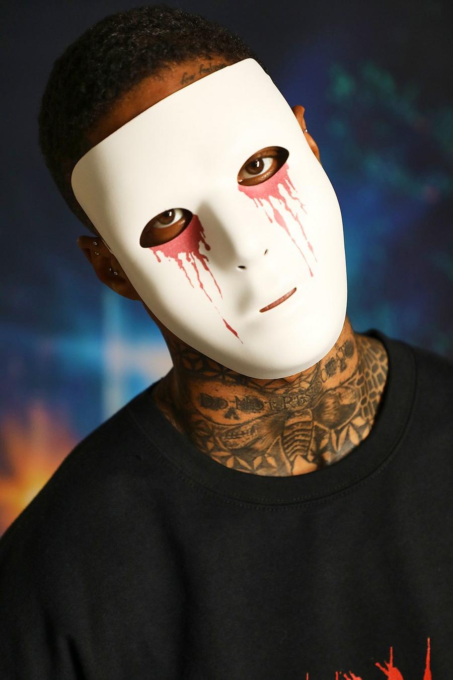 Maschera Halloween con occhi sanguinanti, White image number 1