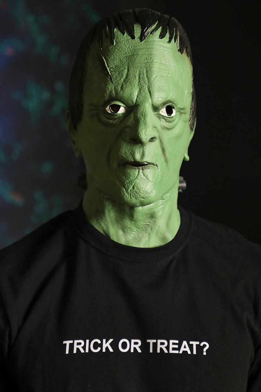 Green Halloweenmask Frankenstein image number 1