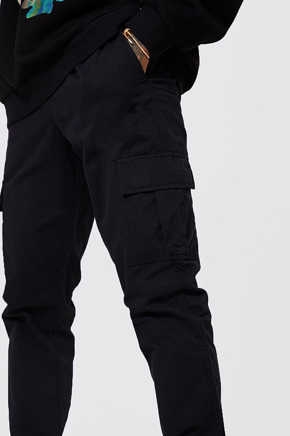 Stretch waist hot sale cargo pants