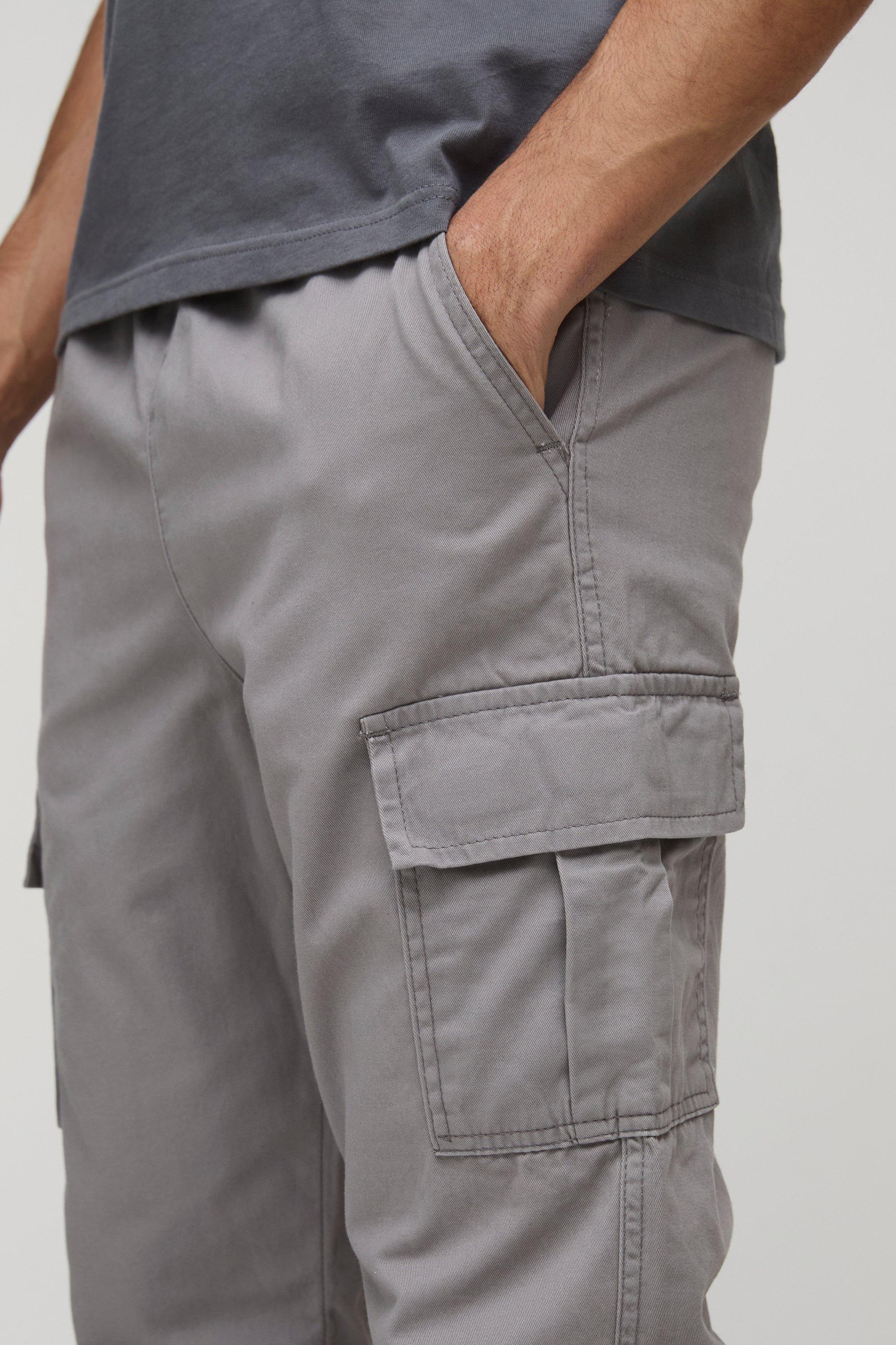 Pantalon cargo slim hot sale