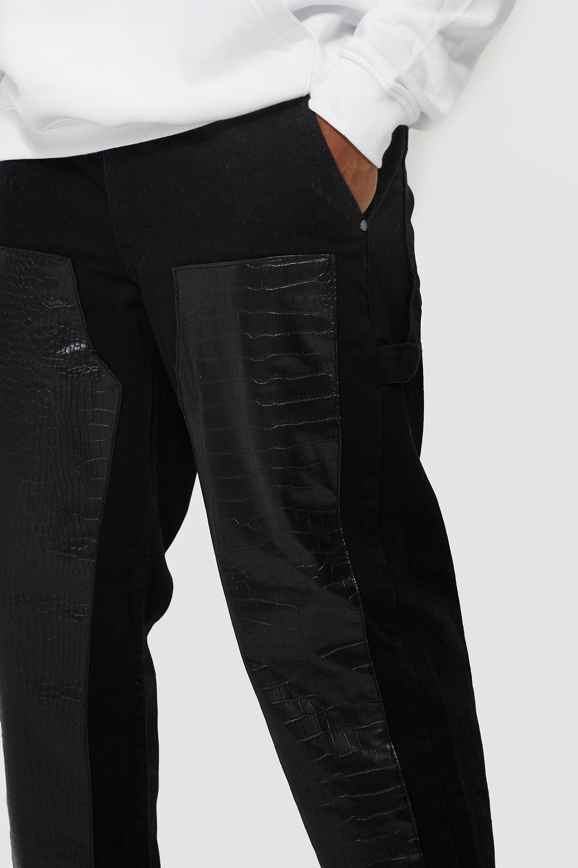 black worker jeans