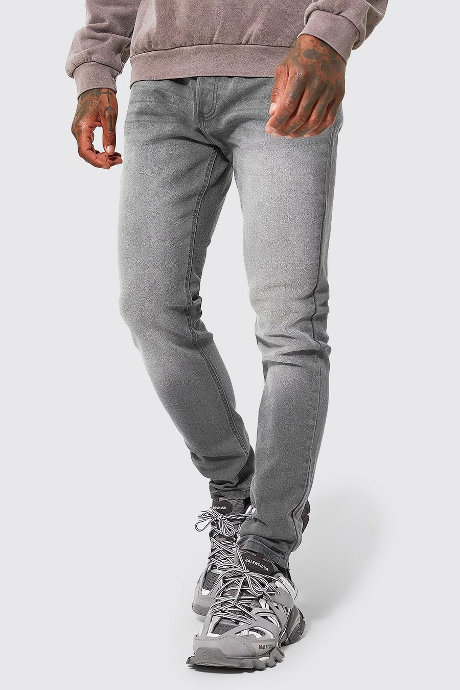Mid grey Stretch Skinny Jeans image number 1