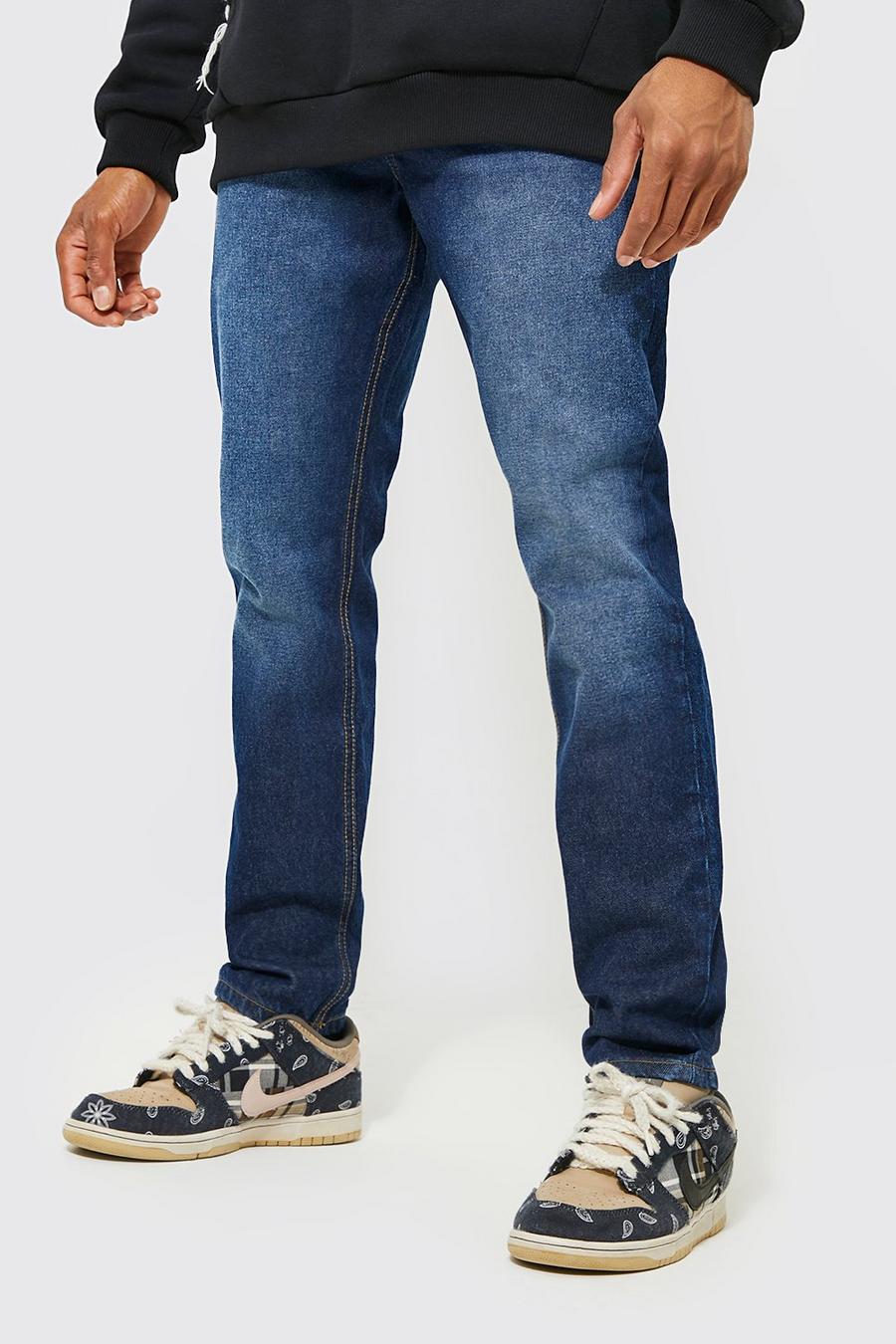 Indigo blå Jeans i slim fit image number 1
