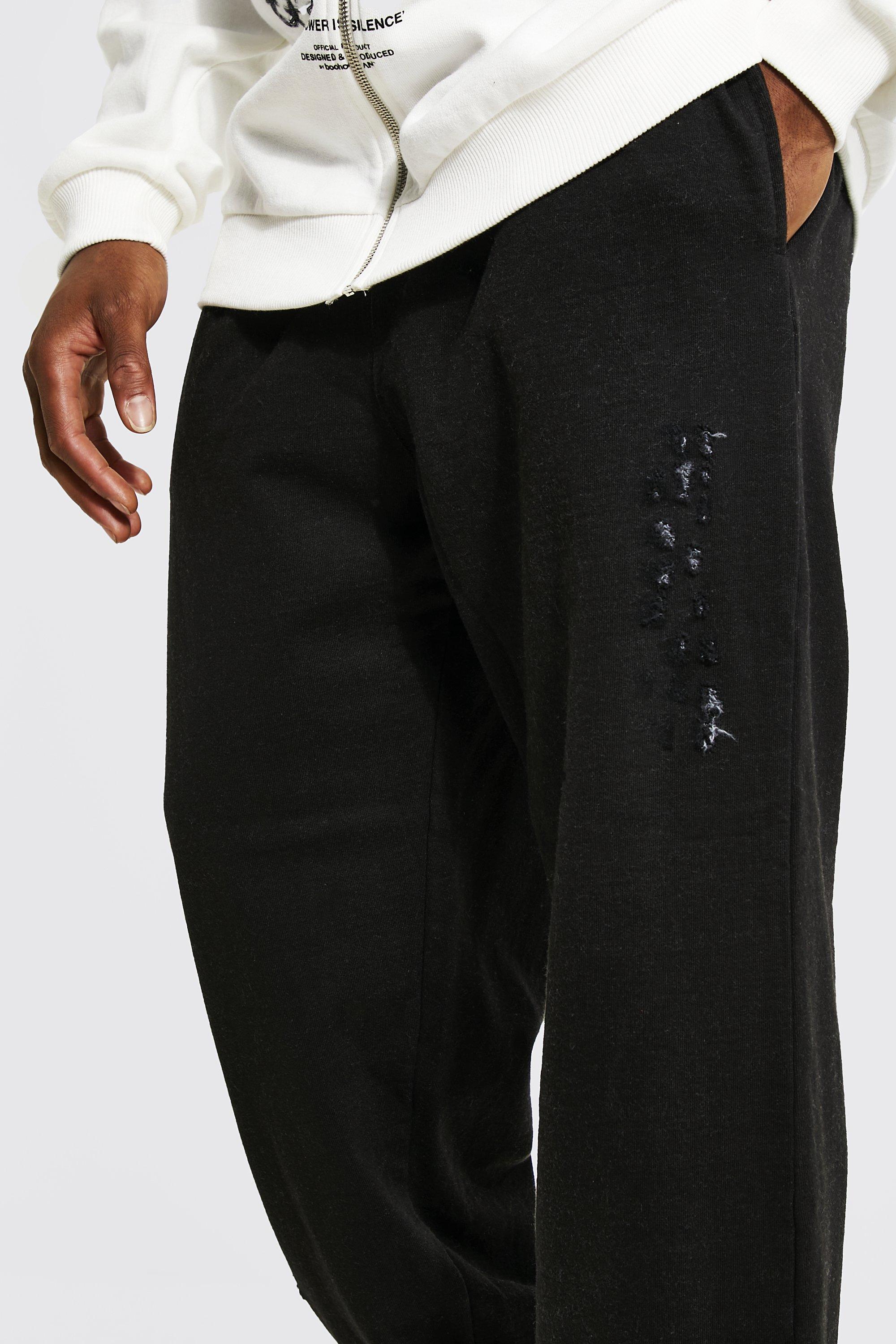 Distressed joggers mens online