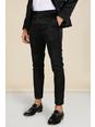 Black svart Super Skinny Satin Design Suit Trousers