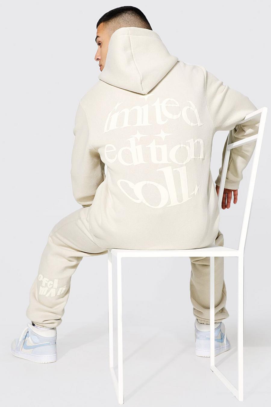 Ofcl Man Tonal Print Hooded Tracksuit image number 1