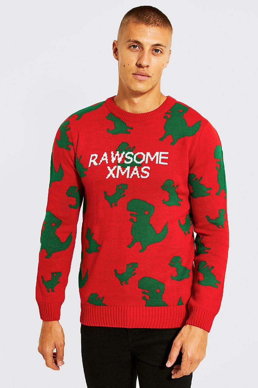 Red Rawsome Xmas Christmas Jumper image number 1