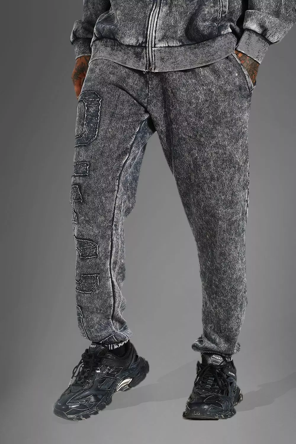 Boohoo acid best sale wash joggers