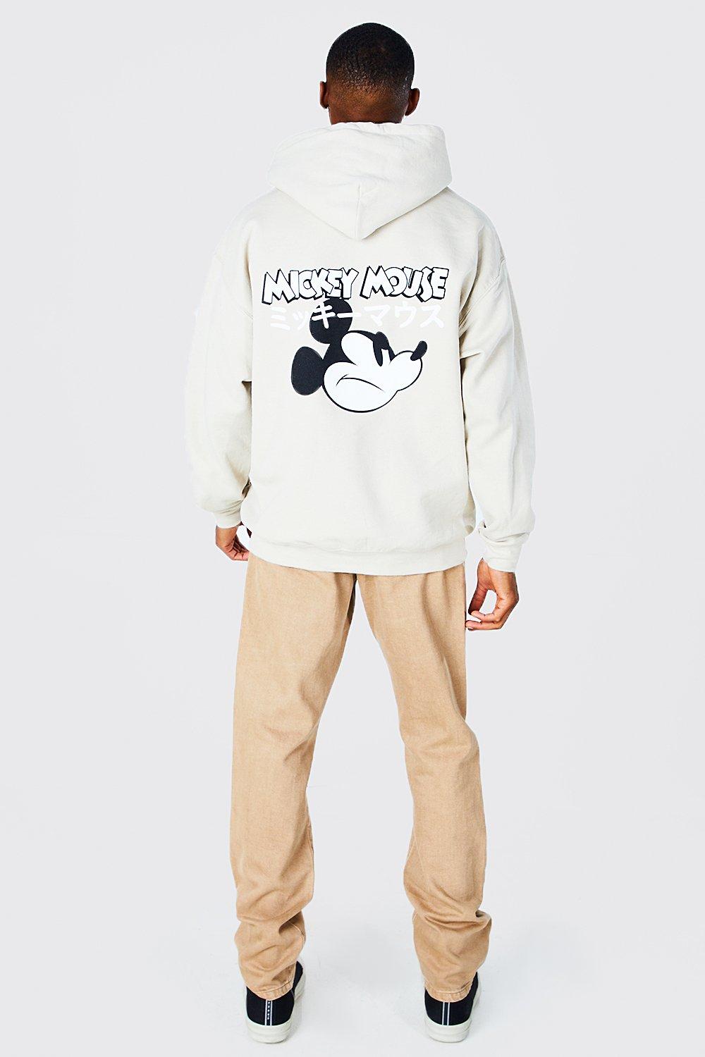 Angry Mickey Back Print Hoodie