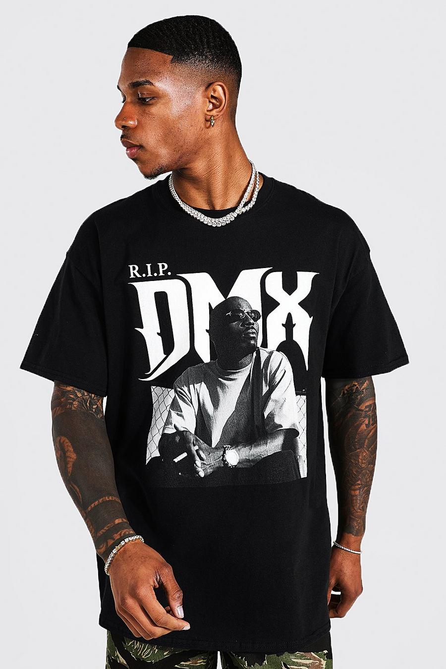 Black Oversized Dmx License T-shirt image number 1