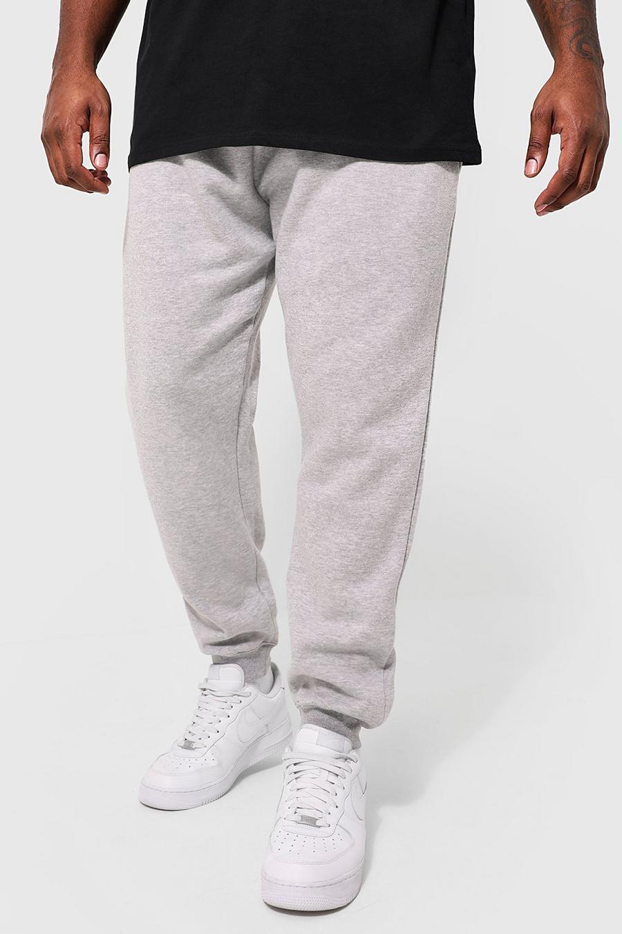 Pantaloni tuta Plus Size Basic Skinny Fit, Grey