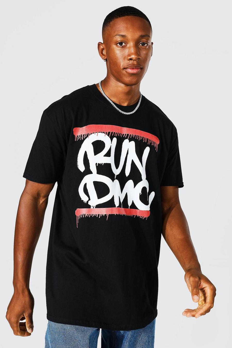 Black Oversized Run Dmc License T-shirt image number 1