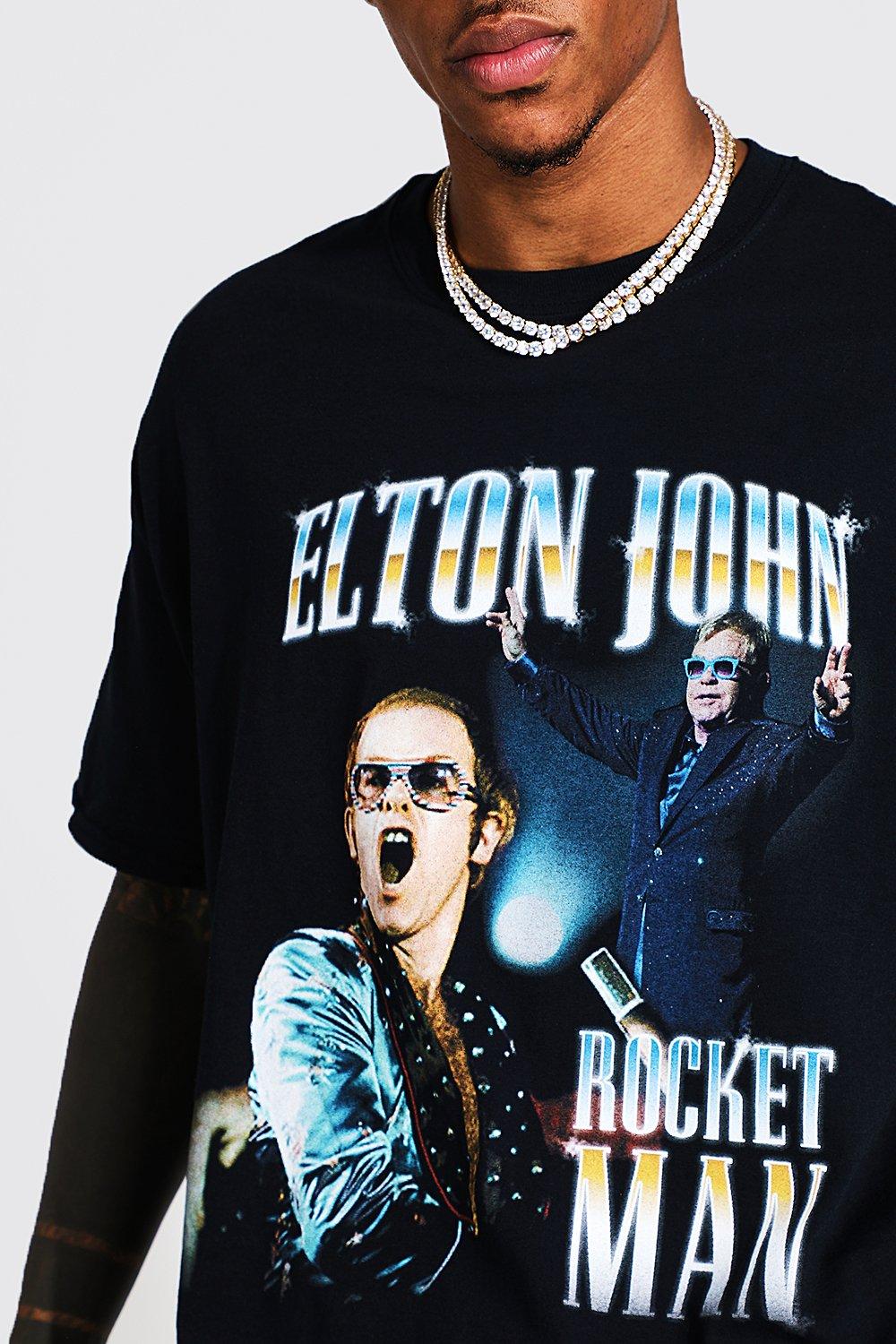 Billedhugger web konvertering Oversized Elton John License T-shirt | boohoo