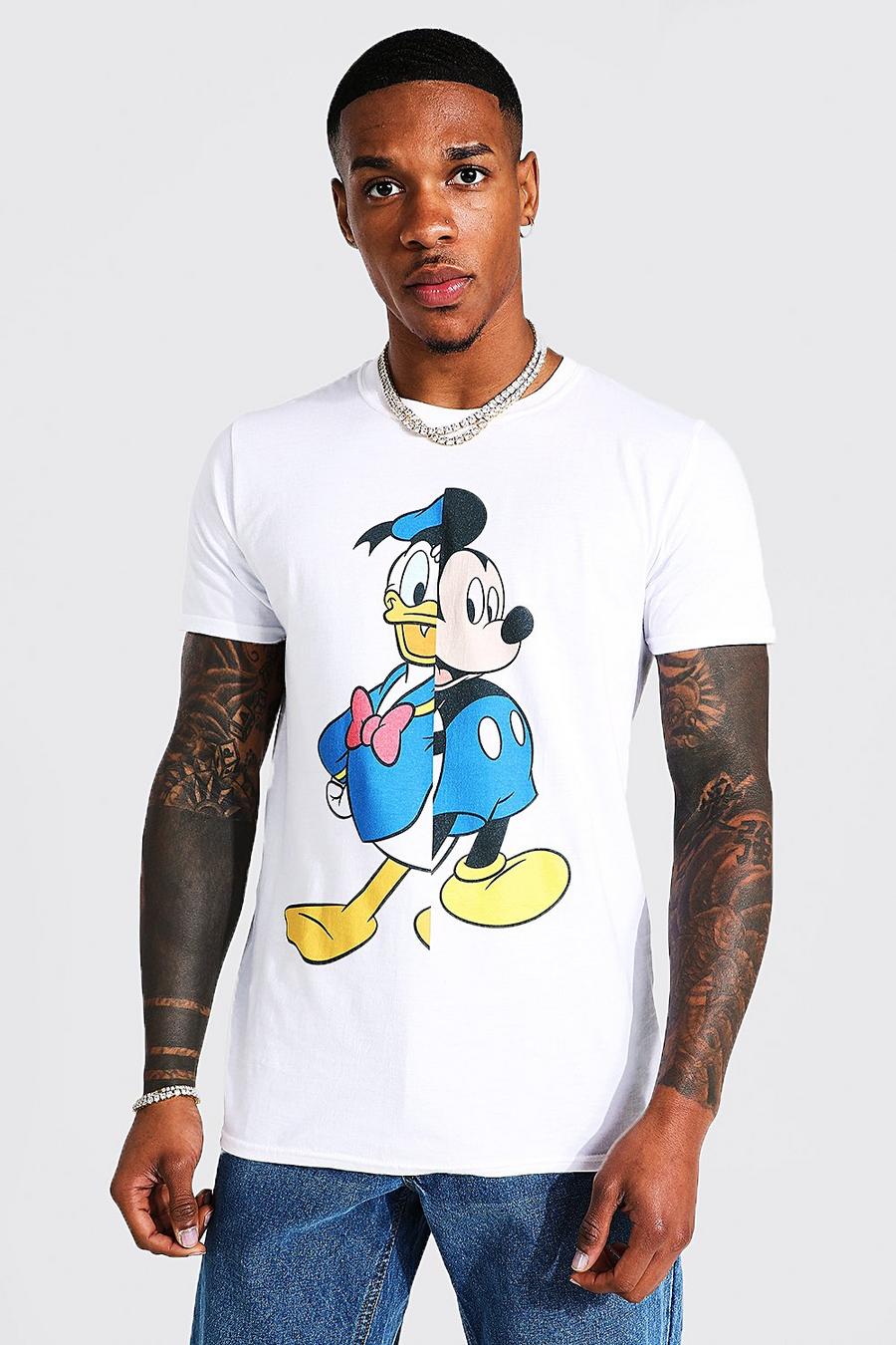 White Disney Spliced Character T-shirt image number 1