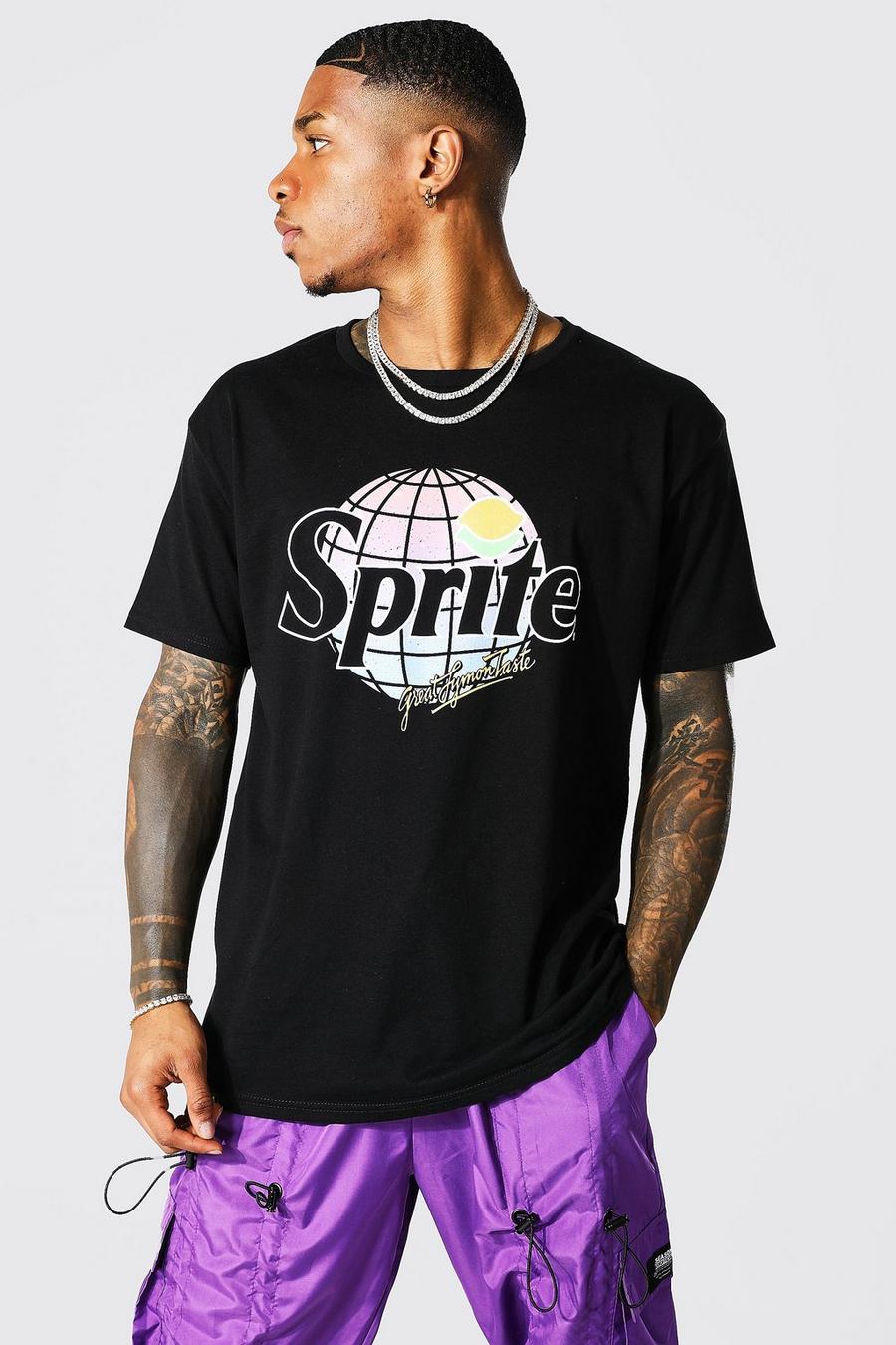 Oversize T-Shirt mit Sprite-Print, Black image number 1