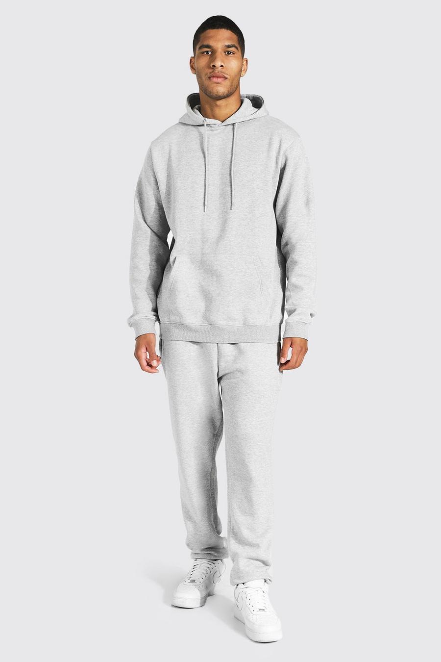 Grey Tall Basic Hooded Tracksuit image number 1