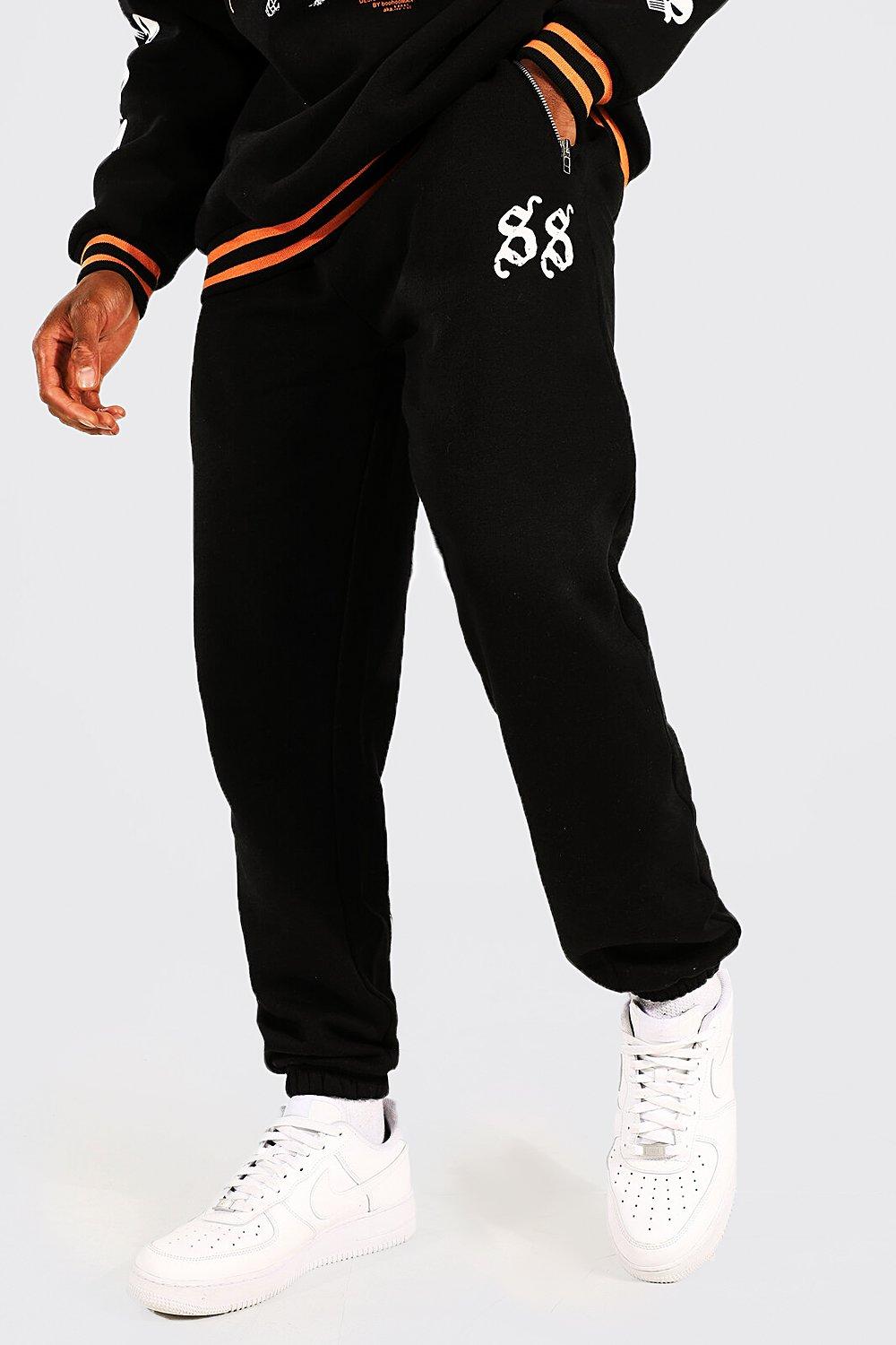 Relaxed Fringe Reverse Loopback Joggers