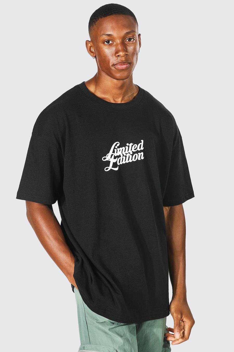 Black Oversized Limited Edition T-Shirt image number 1