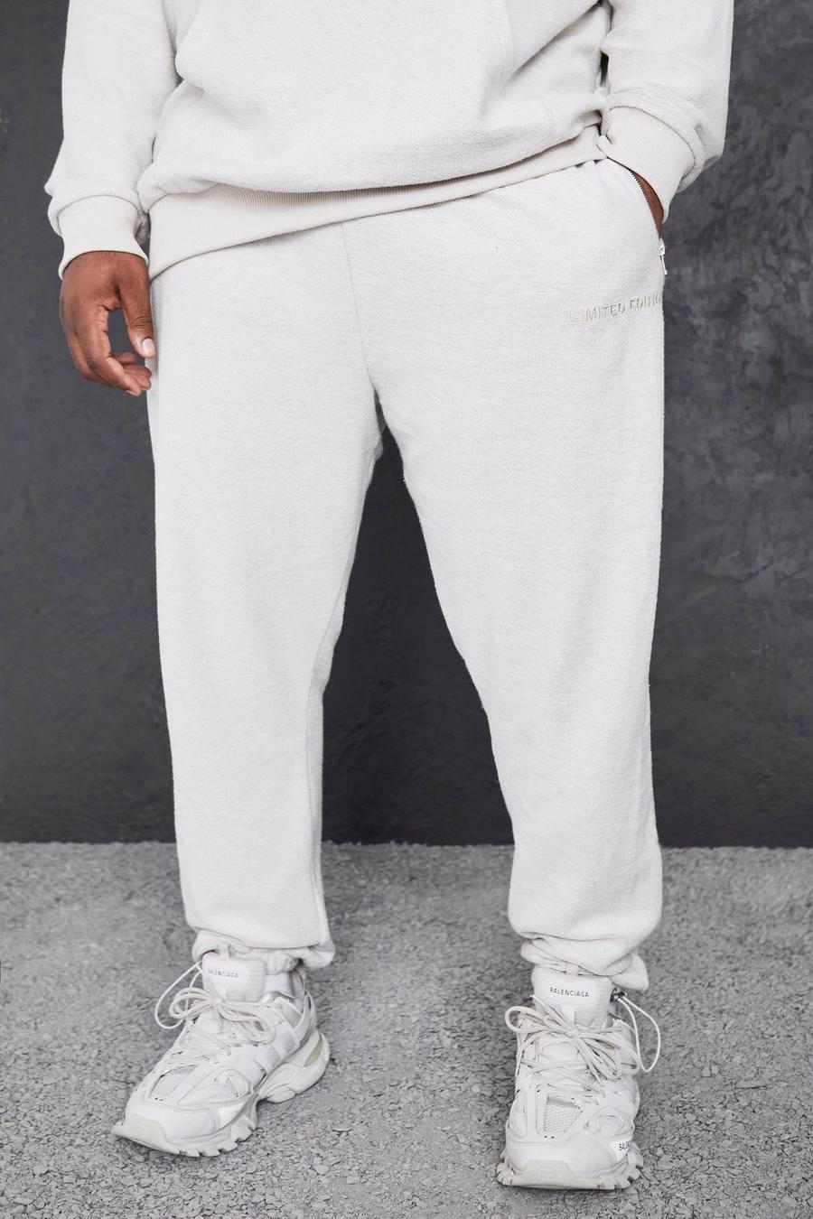 Ecru Plus Heavyweight Loopback Tapered Jogger image number 1