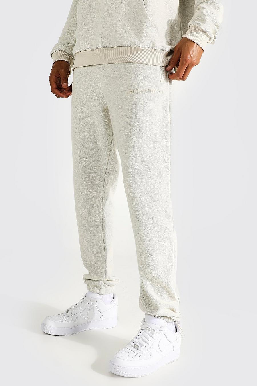 Ecru Tall Heavyweight Loopback Tapered Jogger image number 1