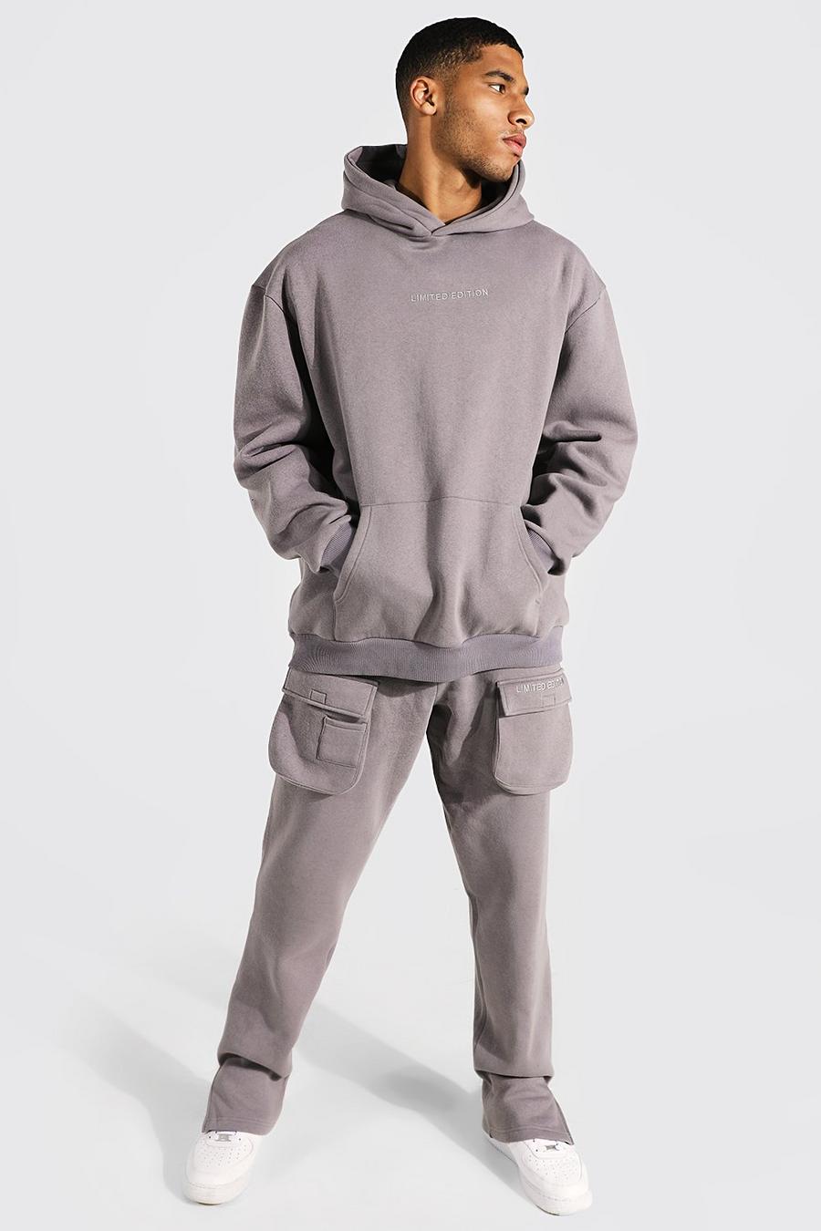 Tall Oversized Limited Hooded Cargo Tracksuit image number 1