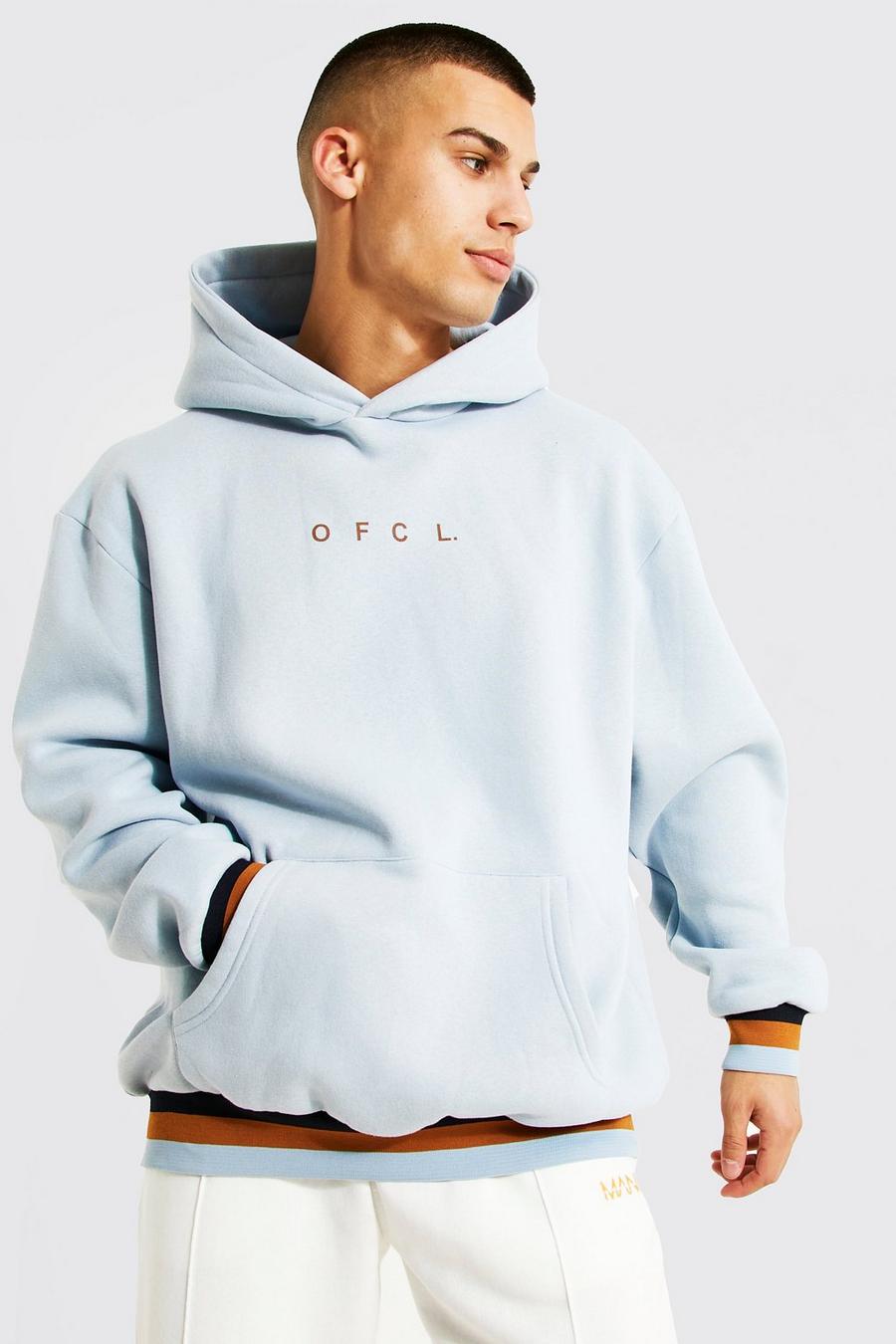 Oversized Ofcl Sports Rib Hoodie image number 1