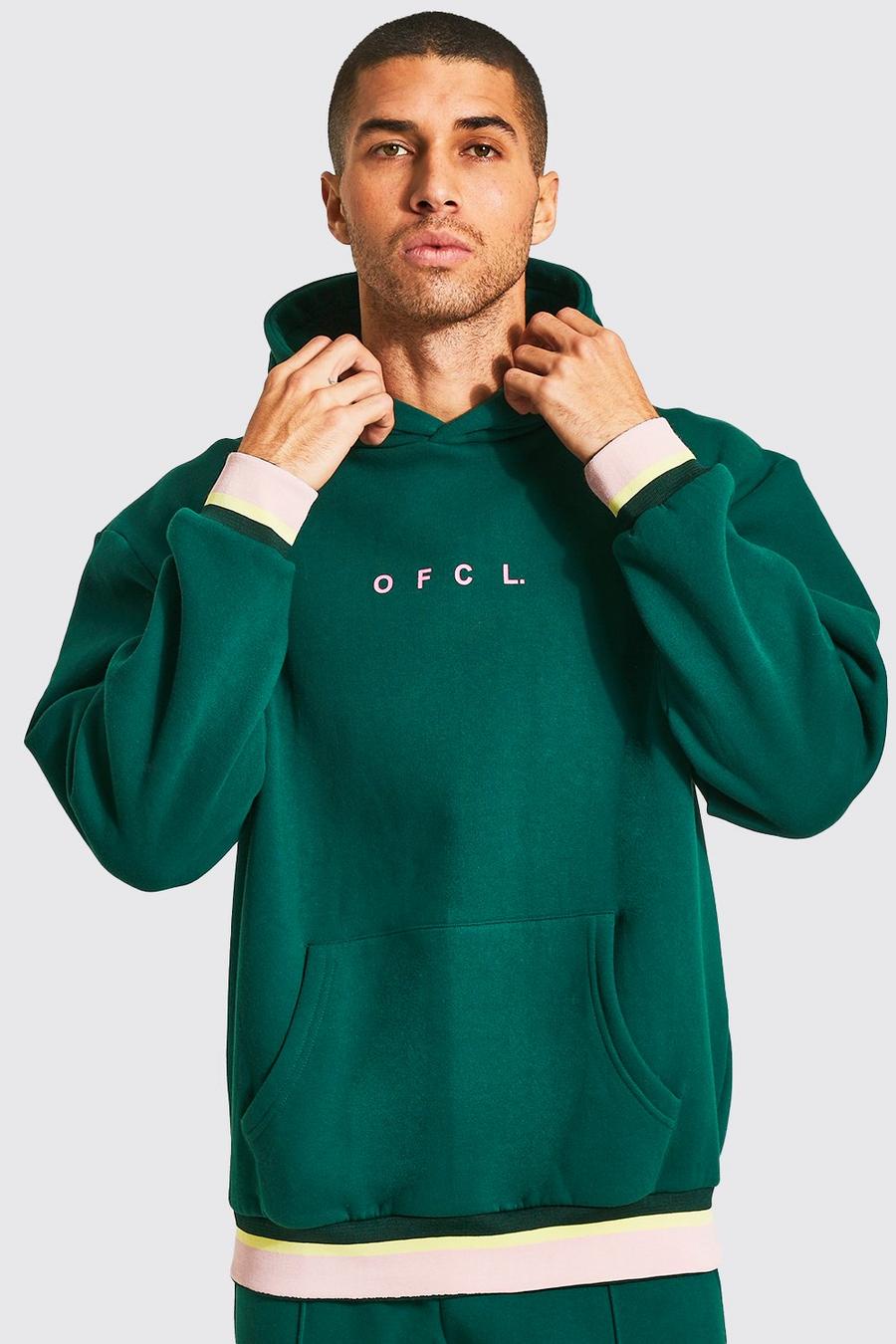 Forest Oversized Ofcl Sports Rib Hoodie image number 1