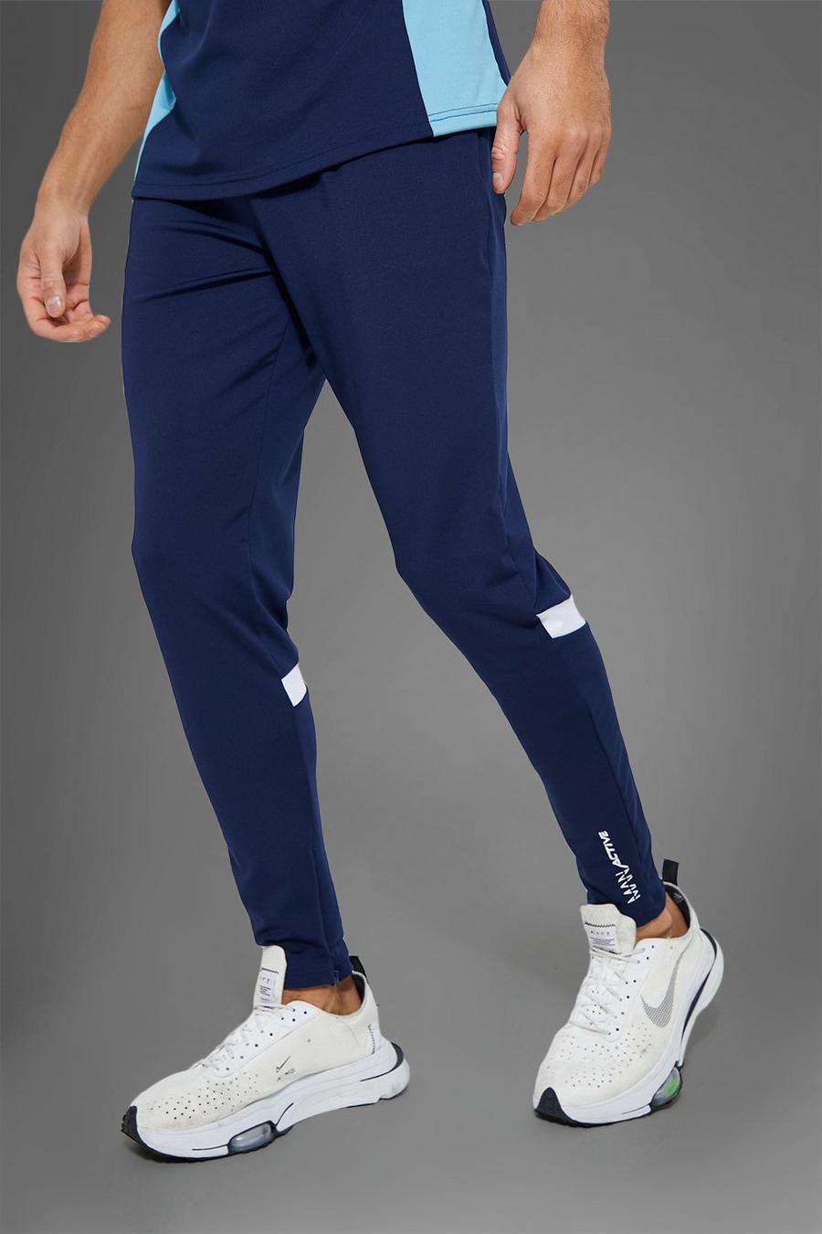 Pantaloni tuta Man Active Gym con strisce, Navy image number 1