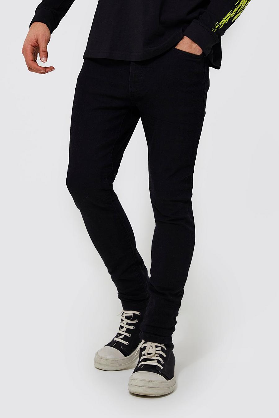 True black Super Skinny Jean Contains Polyester image number 1