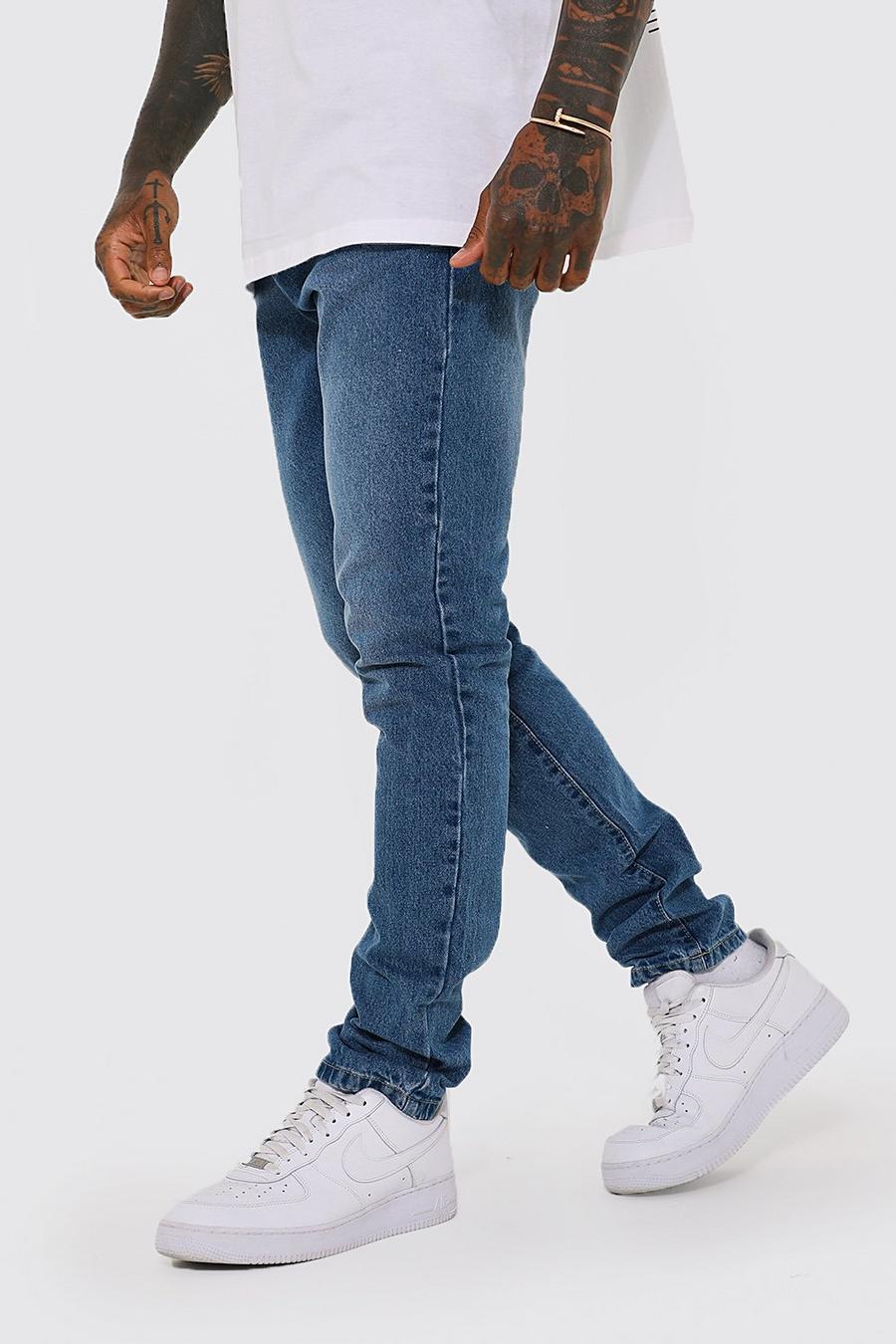 Mid blue Slim Rigid Jeans image number 1