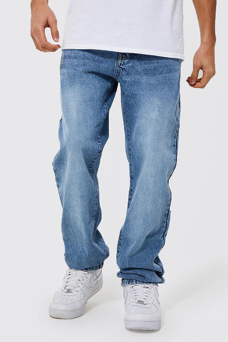 Jeans rilassati con cotone , Light blue image number 1