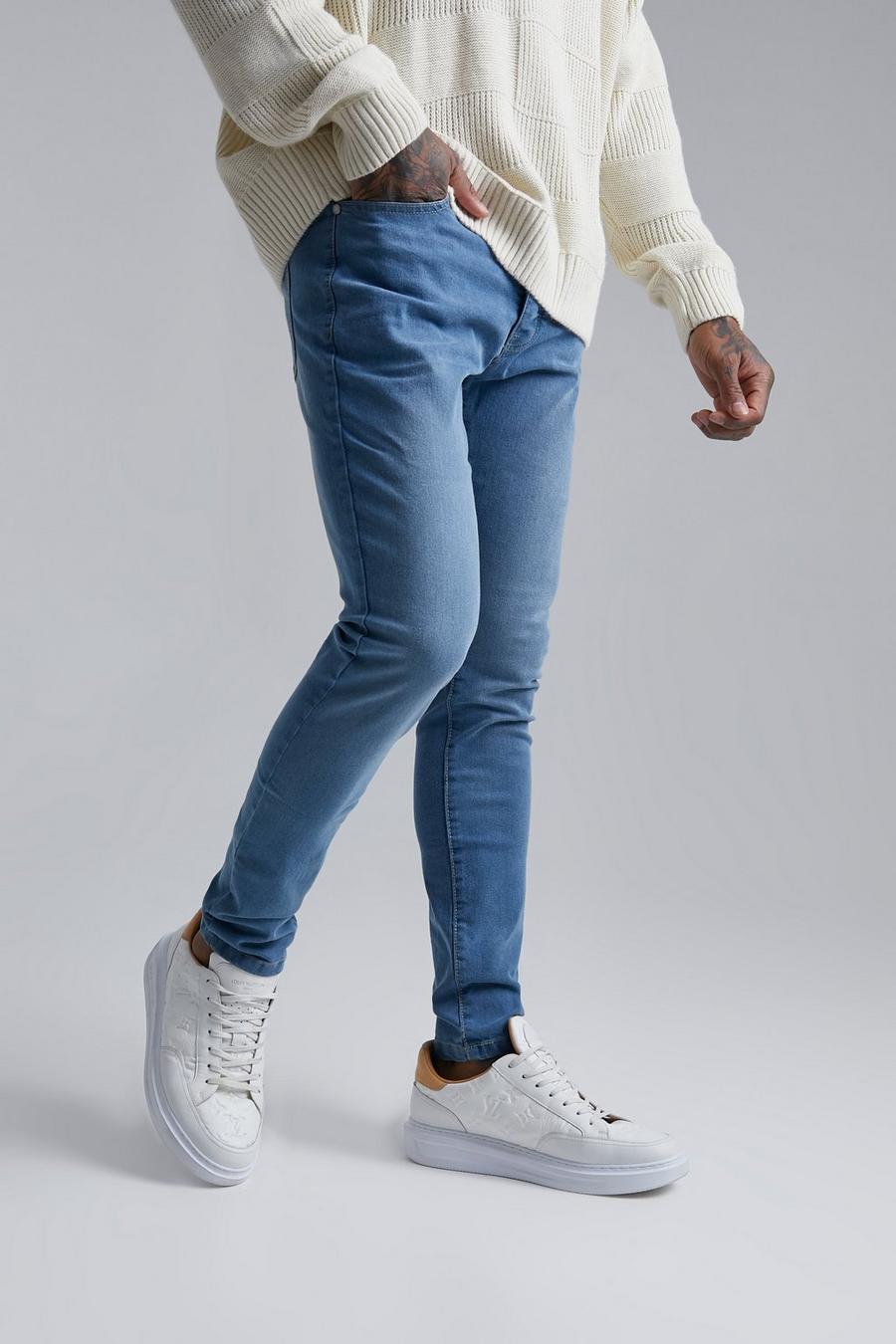 Light blue Skinny Stretch Jean Contains Recycled Polyester