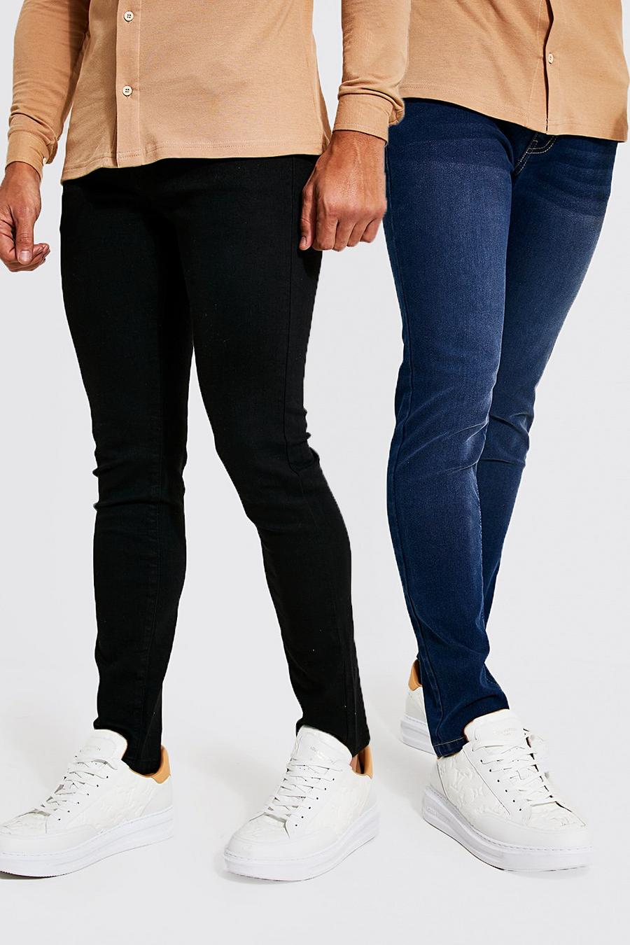 Lot de 2 jeans skinny en polyester , Multi image number 1