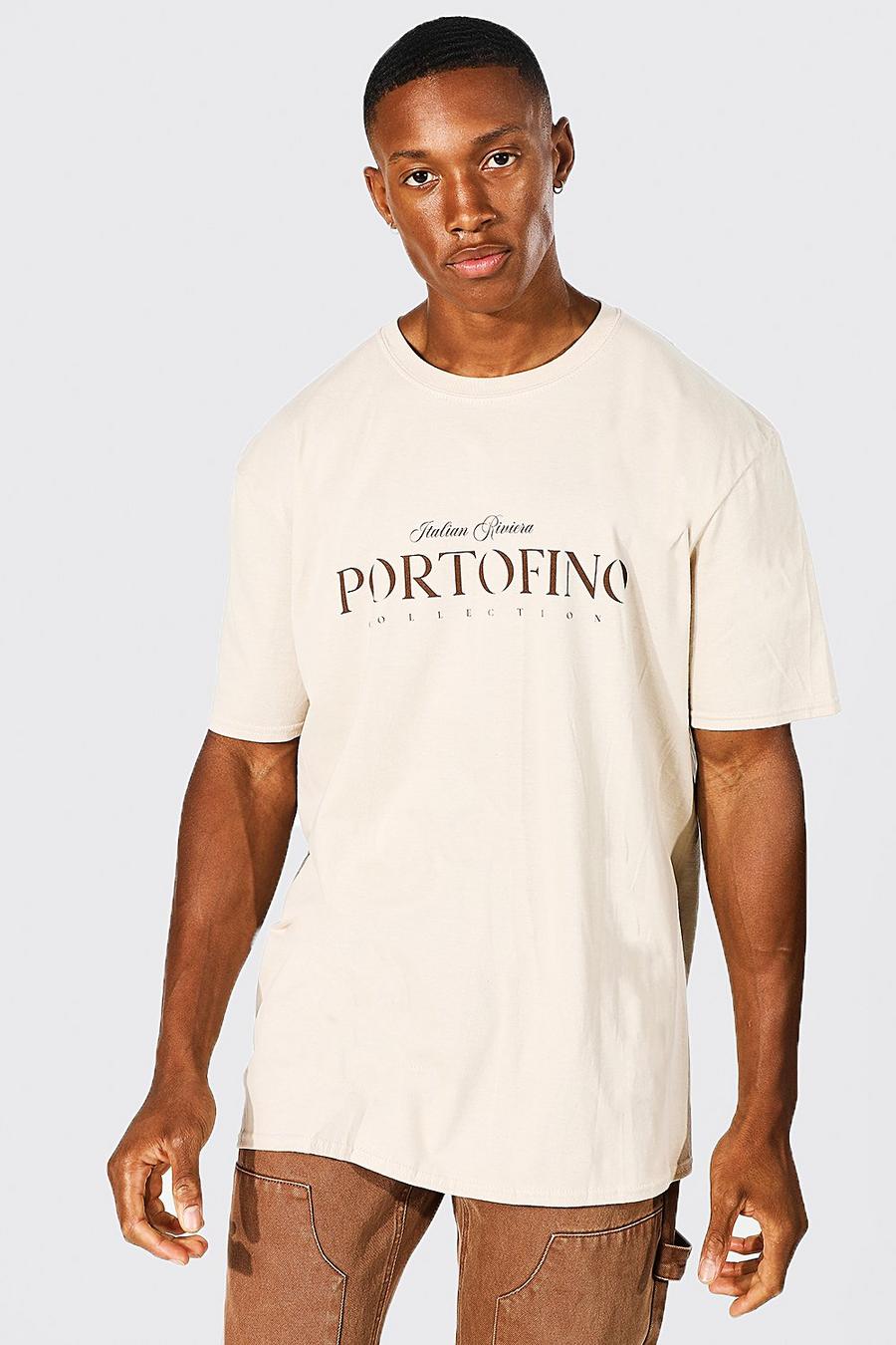 Sand Portofino Oversize t-shirt image number 1