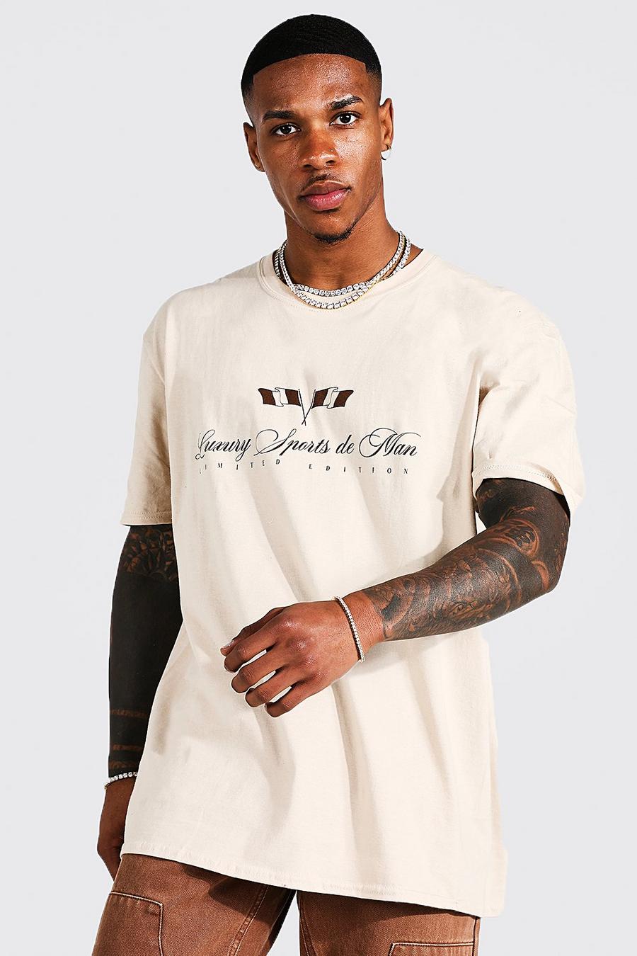Sand Man Oversized Luxury Sports T-Shirt image number 1