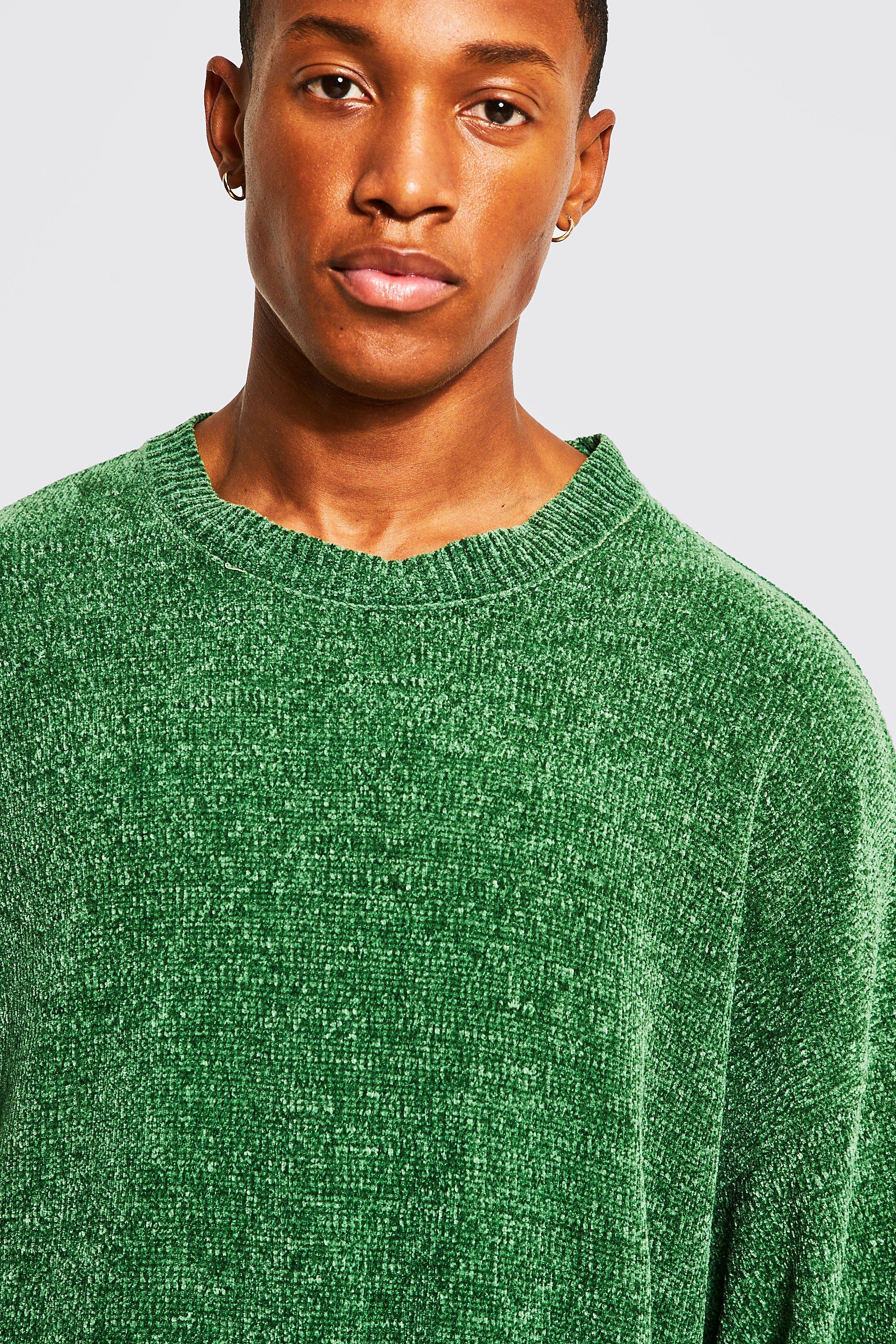 Green chenille jumper sale