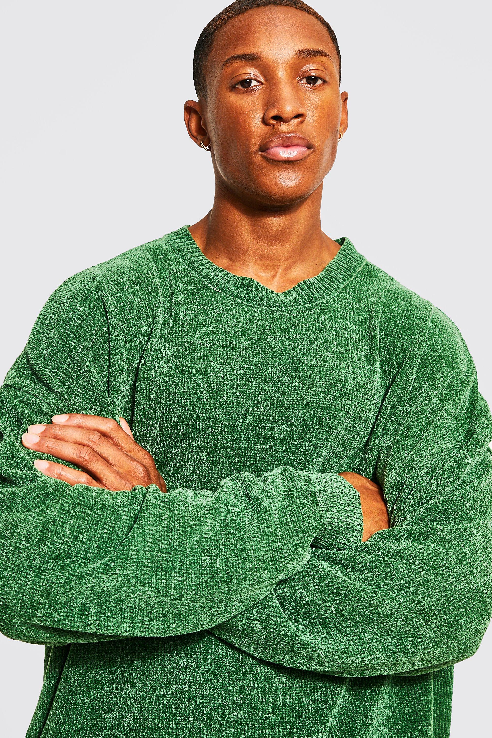 Mens on sale chenille sweater