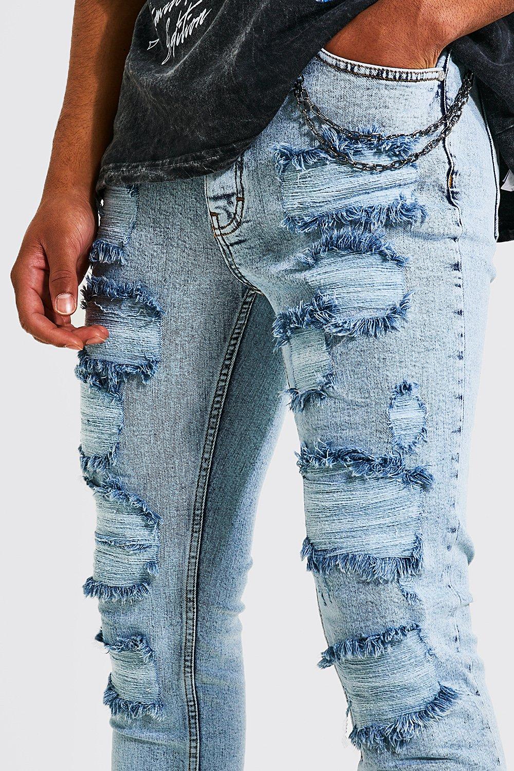 Tall Relaxed Rigid Extreme Ripped Jeans