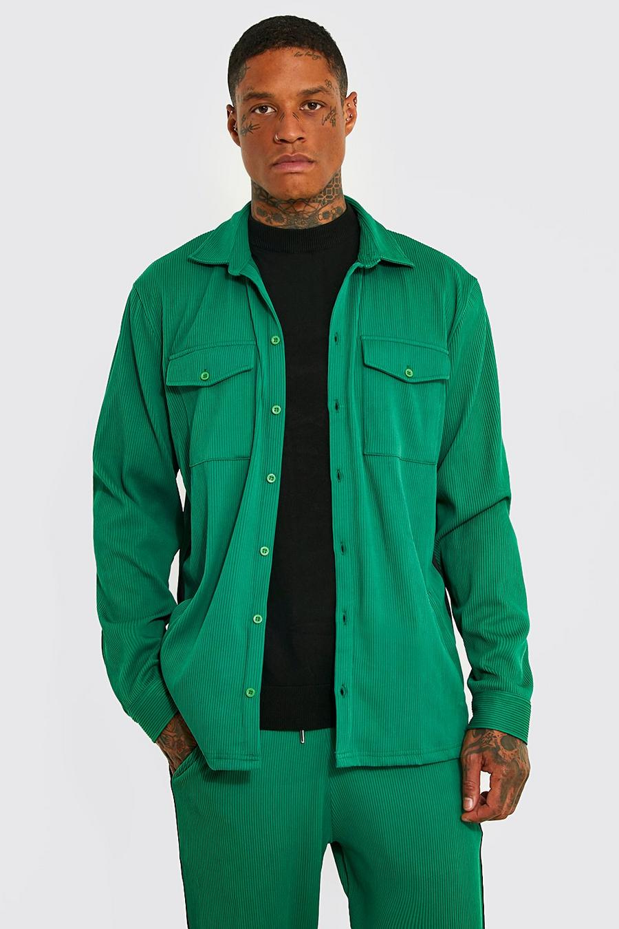 Forest Pleated Overshirt image number 1
