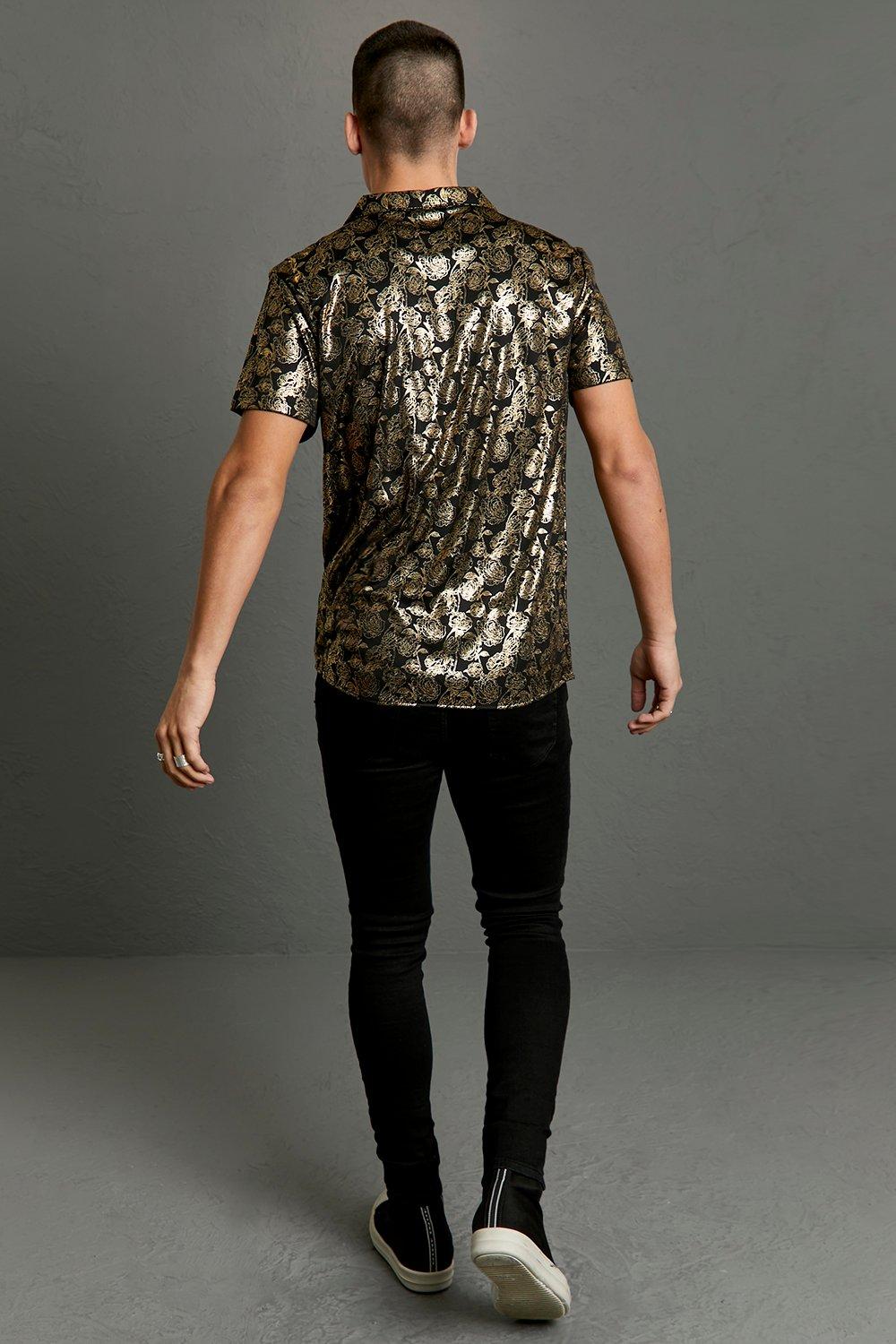 Camicia color outlet oro uomo