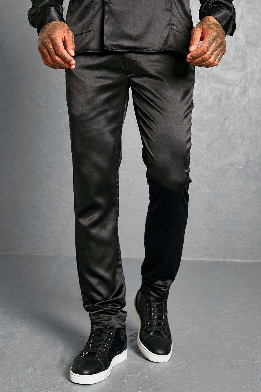 Pantaloni tuta Regular Fit Official Man con ruches, Black image number 1