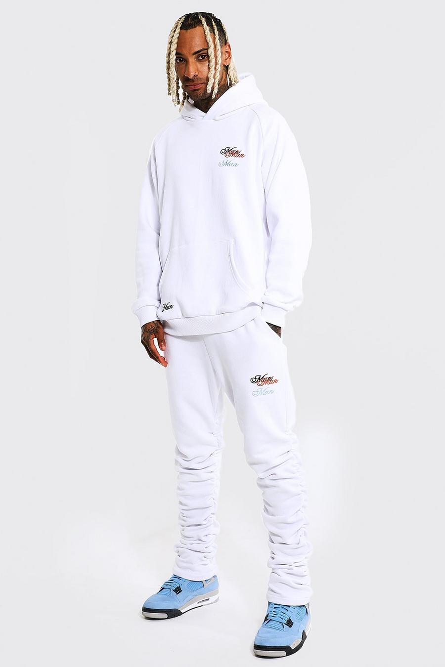 White Man Ruched Hooded Tracksuit image number 1