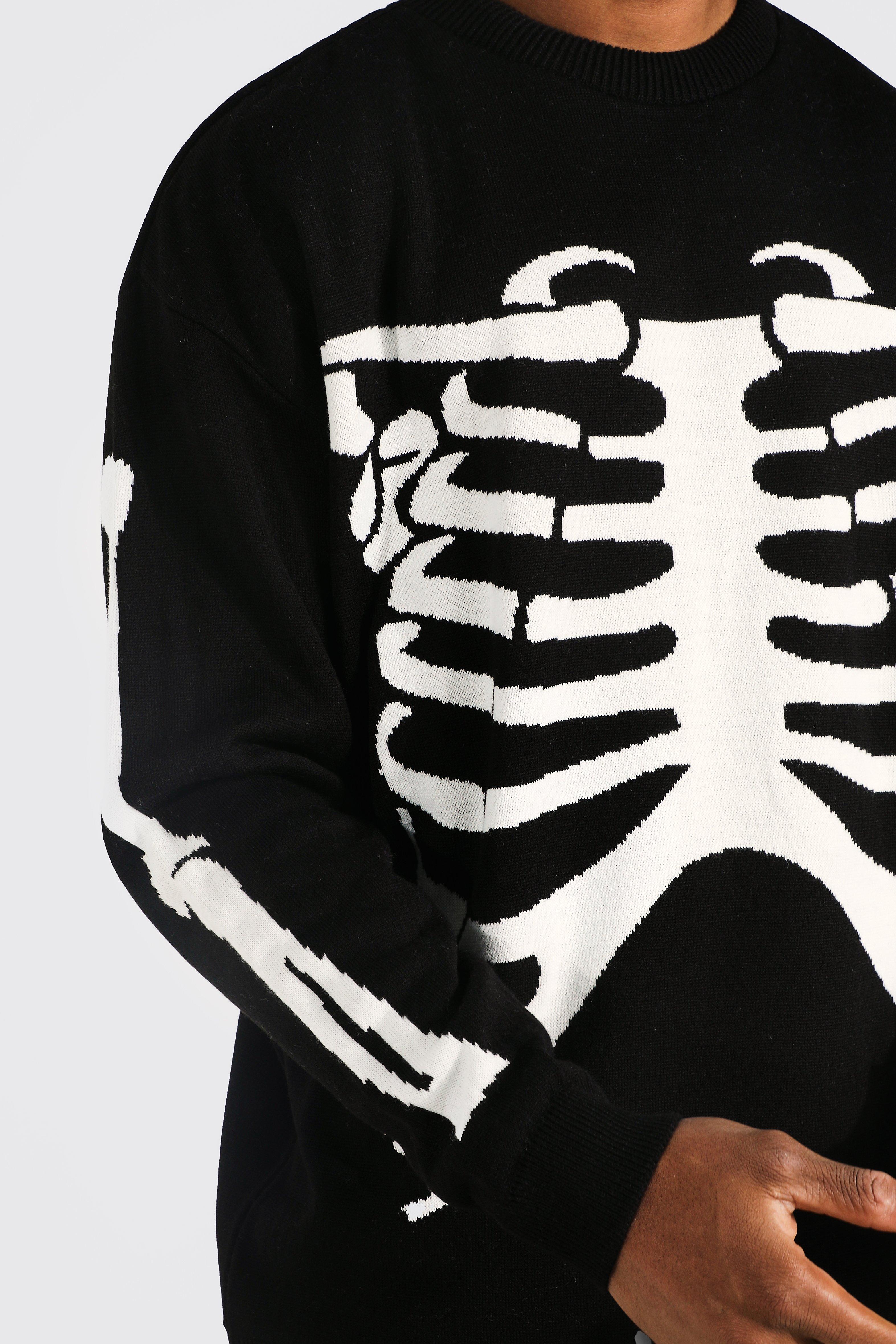 Mens cheap skeleton sweater