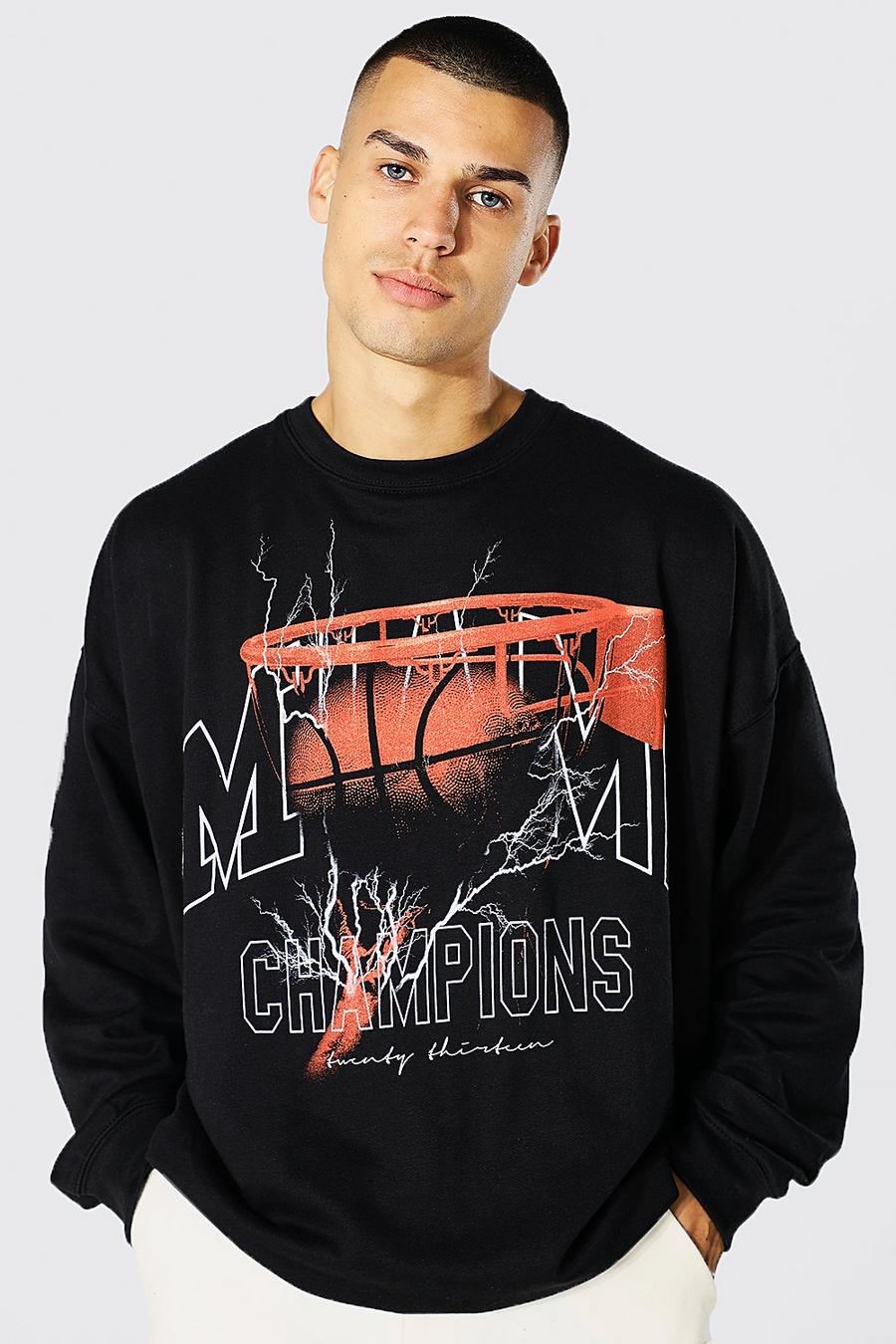 Black Champions Oversize sweatshirt image number 1